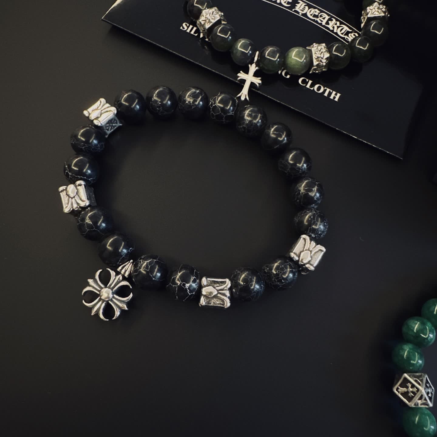 Chrome Hearts Gemstone Bracelets Set
